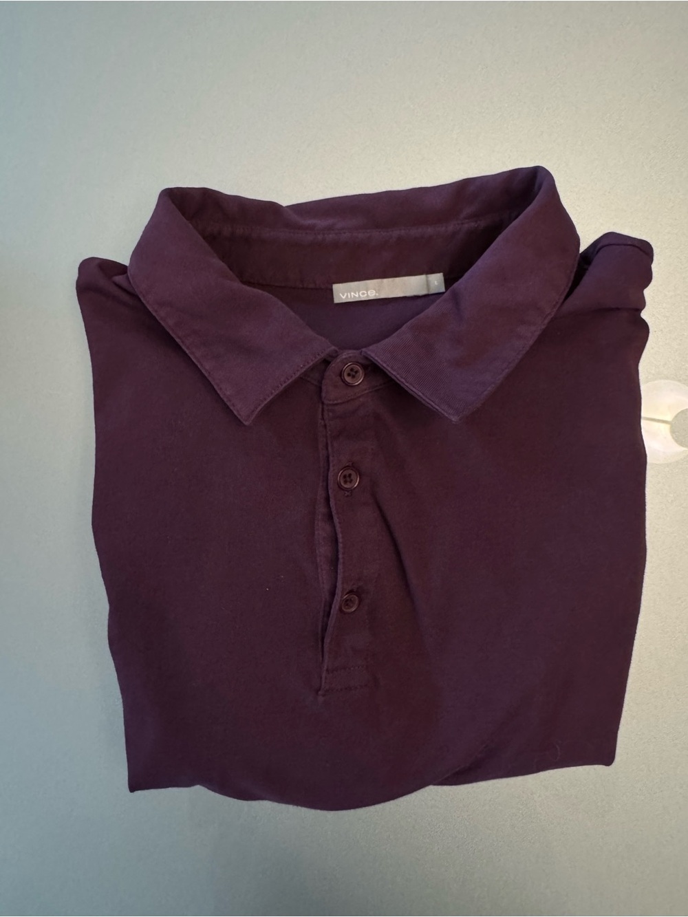 Vince Men's Deep Plum Polo